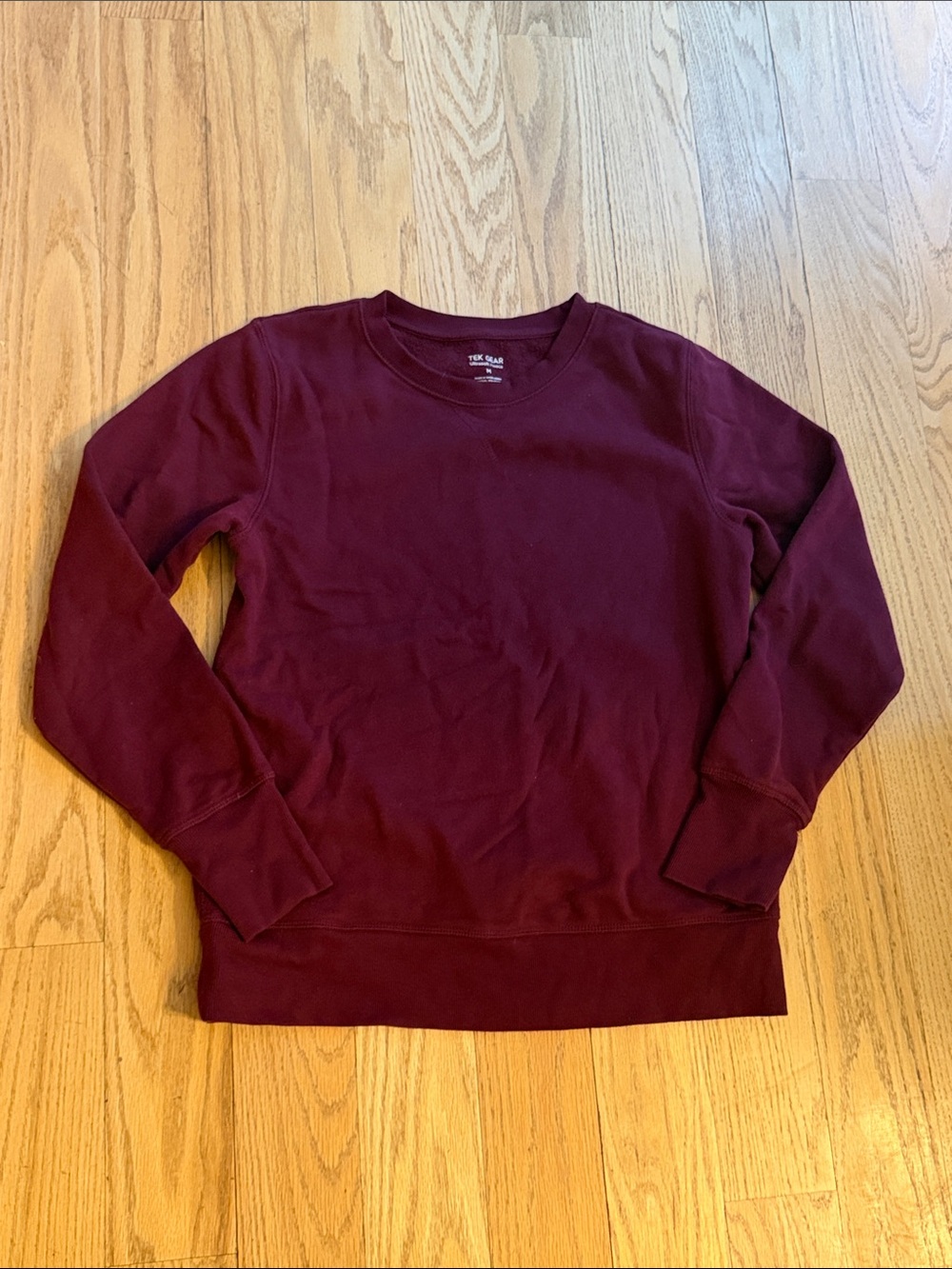 tek gear Women's Crewneck Sweatshirt - Burgundy